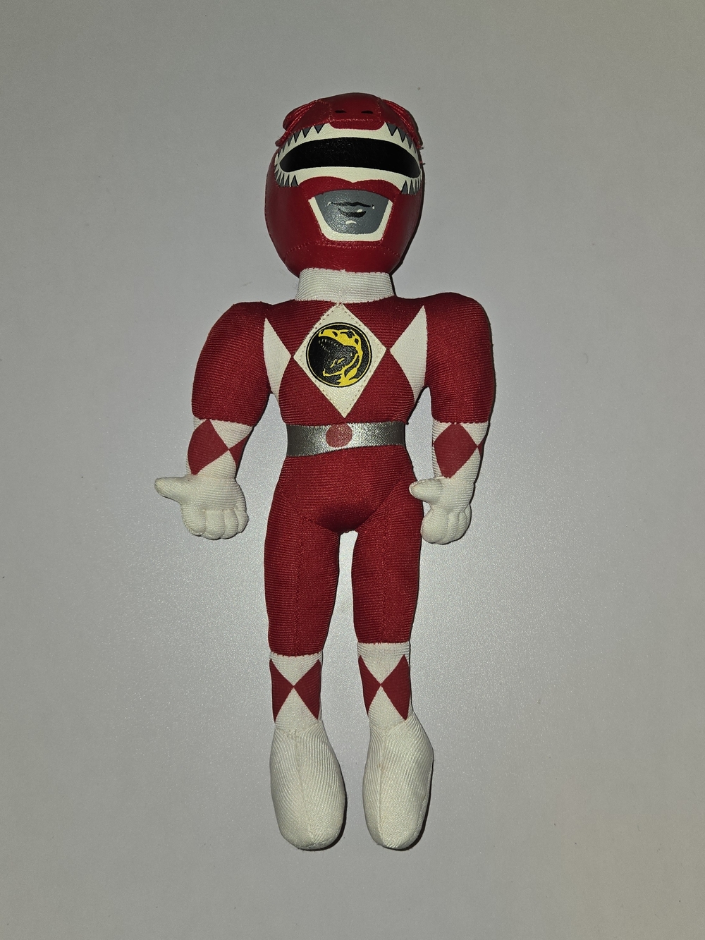 Vintage 1990s Mighty Morphin Power Rangers Red Ranger 13" Plush Toy